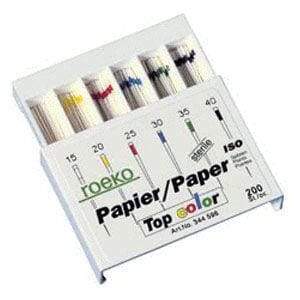 Paperpoints Topcolor ISO 15-40 steril  200stk.