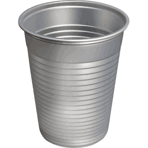 Drikkebeger 180 ml 3000 stk Monoart Sølv