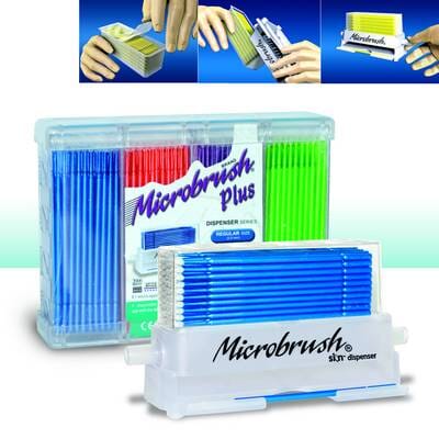 Microbrush Plus Regular assorterte refill 4x100 stk. - DENTALSPAR AS