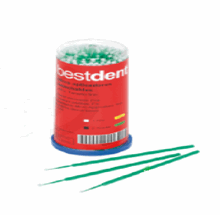 Bestdent Mikro applikator/pensel regular grønn 100 stk