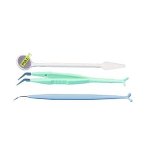 Variator sterilt dentalsett m/speil, sonde, pinsett 10 stk