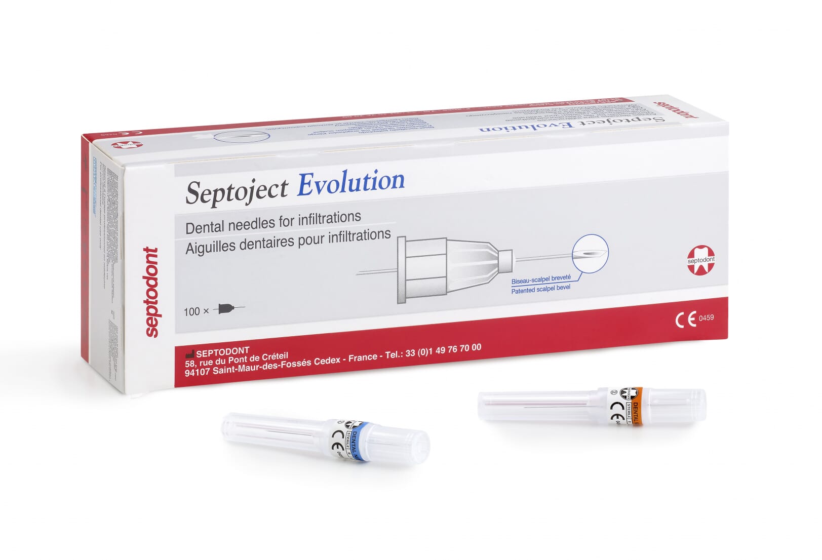 Septoject Evolution inj kanyle 30G 0,3x16 mm kort 100stk Blå ...