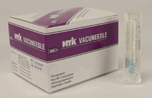 Endo Vacuneedle kanyle  0,6 x 38 mm blå