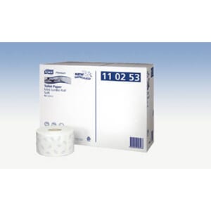 Toalettpapir T1 2-lag jumbo mini, 12 x 170 m.