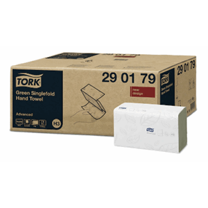 Tork Advanced H3 håndkleark Grønn 2 lag  25 x 23 cm 3750 stk