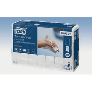 Tork Premium håndkleark 21,2x34cm 4fold H2 ex.soft 21x100 st