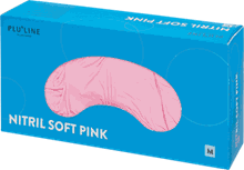 Soft Nitril hanske Pink pudderfri Plul. S 100 stk Rosa