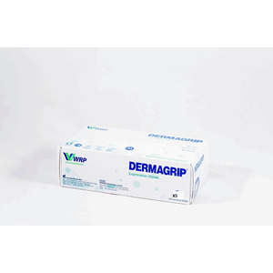 Dermagrip Latex hanske 100 stk Hvit XS