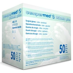 Sempermed Derma plus OP Latex steril pudder str 7  50 par