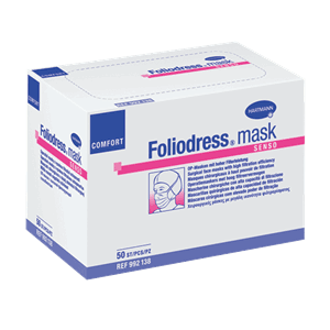 Munnbind Foliodress Comfort Perfect Grønn  m/knyting 50 stk