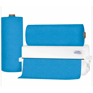 Plastbelagt pas.serviett knyting 54x80 cm 80st rull Lys blå