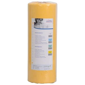 Plastbelagt pasientserviett gul rull 45x32 cm  250 stk