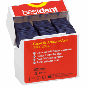 Bestdent Artikulasjonspapir 200 my Blå 300 stk