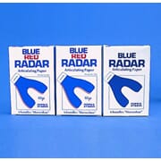 Blue-Radar artikulasjonspapir 65my blå hestesko 6x12 blad