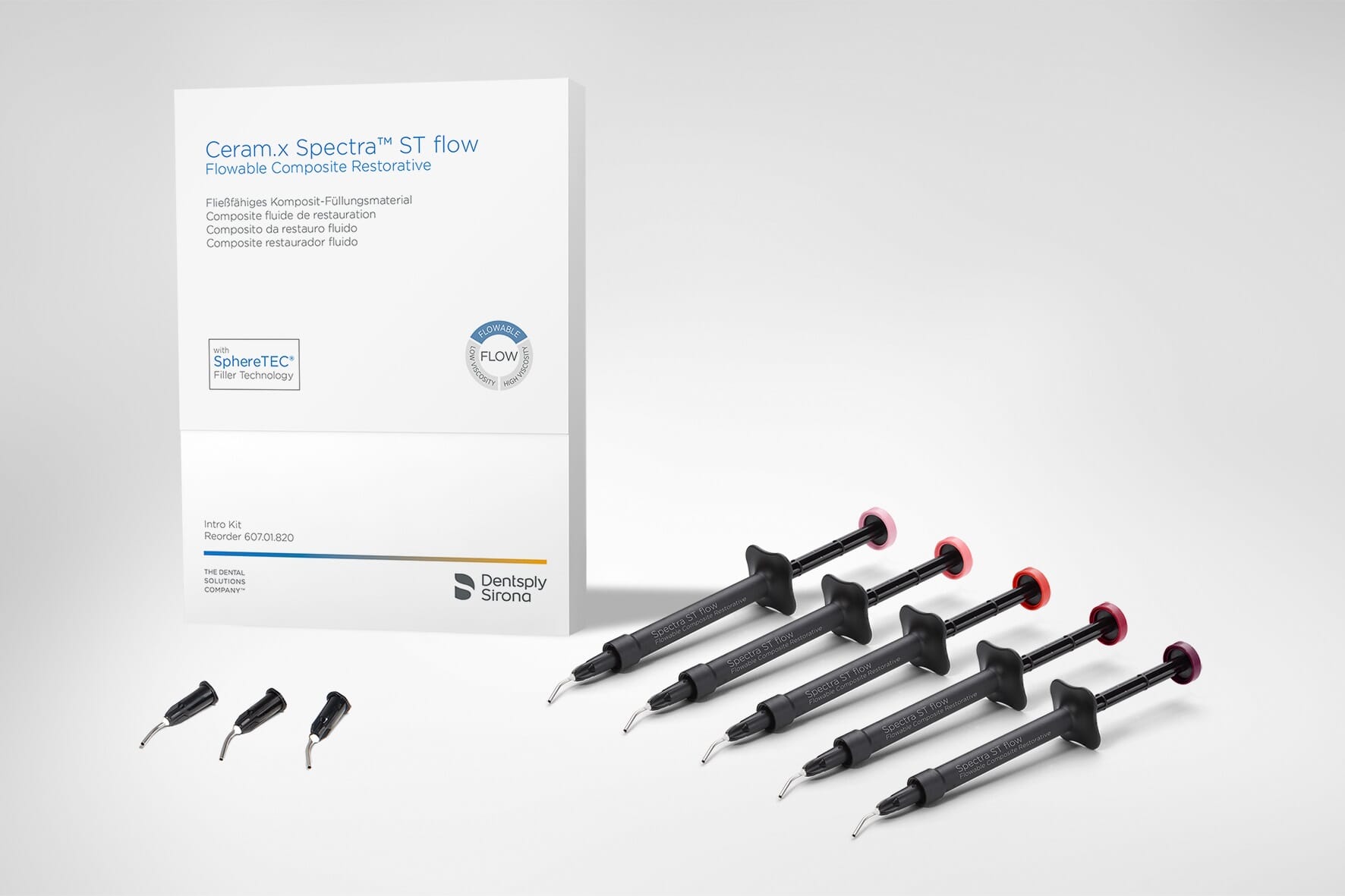 Ceram.x Spectra ST Flow Sprøyte Intro Kit 5x 1,8 gr A1-A4 - DENTALSPAR AS