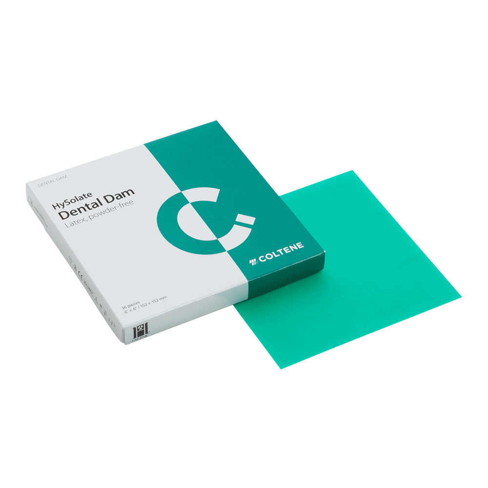 HySolate Latex Dental Dam Grønn Sterk 152 x 152 mm, 36 stk DENTALSPAR AS
