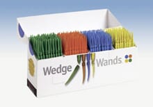 Wedge Wands Large Grønn, 100 stk
