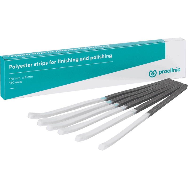Proclinic Polishing stålstrips 4mm med/fine 150 stk DENTALSPAR AS