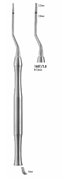 Osteotom beinkondensator 2,8 mm buet 1607/2.8