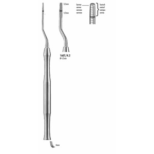 Osteotom beinkondensator 4,2 mm buet 1607/4.2