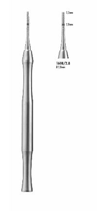 Osteotom beinkondensator 2,8 mm rett 1608/2,8