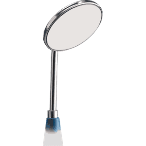 Munnspeil Rhodium 22 mm DA036R 12 stk