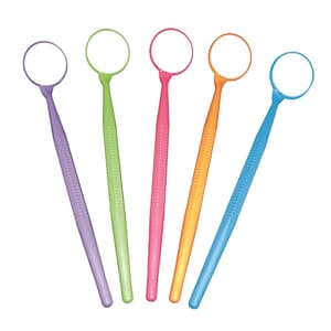Mega speil stort munnspeil, lengde 40 cm  Ø=6 cm Neon Rosa