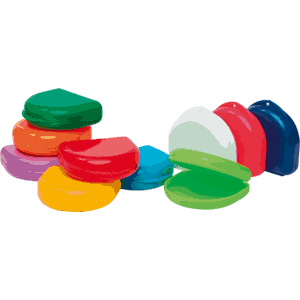 Plura Ortho Box til skinner med hull S 75 mm 10stk Rosa