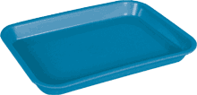 Mini instrumentbrett i plast 24x16x2 cm farge B blå