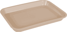 Mini instrumentbrett i plast 24x16x2 cm farge G beige