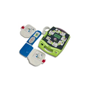 AED Plus hjertestarter komplett med veggstativ og CPR-D pad