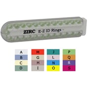 E-Z ID markeringsringer 25 stk XL J Teal/Turkis