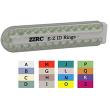 E-Z ID markeringsringer 25 stk XL N Neon Blå