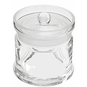 Glasskrukke med innslipt glasslokk Ø 100 mm 735.1