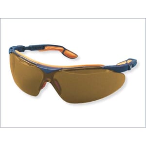 Beskyttelsesbrille Uvex I-VO brunt glass svart/grå