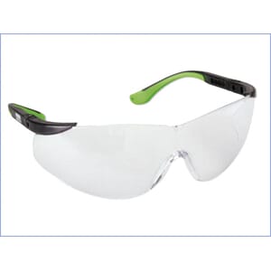 Beskyttelsesbrille H&W Classic klare svart/grønn