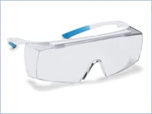 Beskyttelsesbrille Uvex Super Fit CR OTG hvit/blå