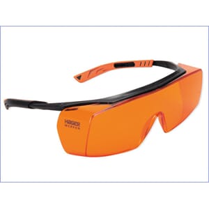 Beskyttelsesbrille Super Fit UV orange for brillebrukere