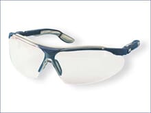 Beskyttelsesbrille Uvex I-VO klart glass svart/grå
