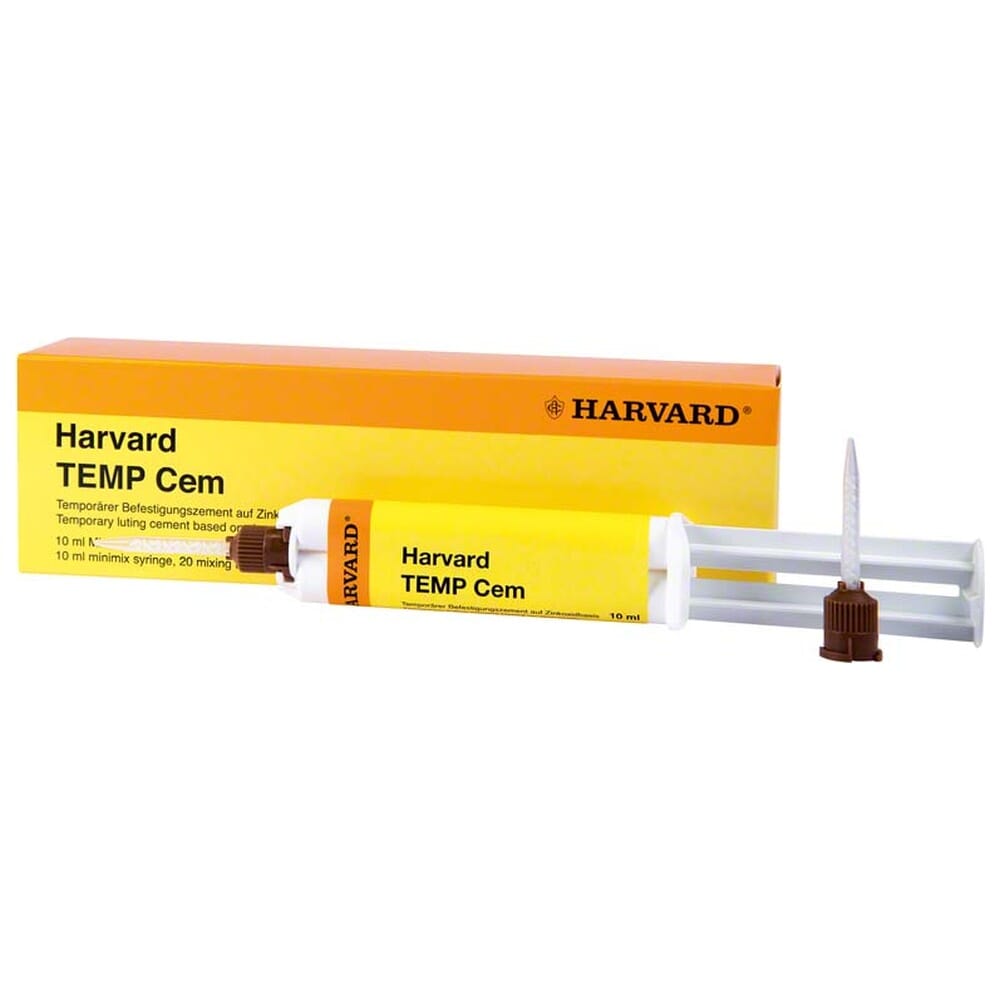 Harvard Temp Cem sement 10 ml + 20 blanderspisser DENTALSPAR AS