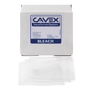 VacuFormer Bleach plater f/blekeskinne 1,0mm 125x125mm 25stk