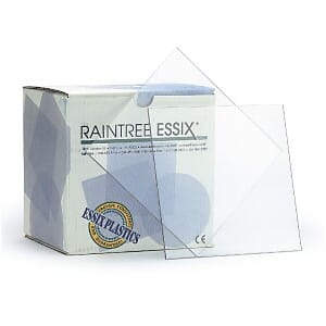 Essix C+ Biostar hard 1 mm 125 mm firkantet 100 stk