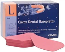 Cavex Dental Baseplates basisplater OK rosa 1,4 mm 100 stk