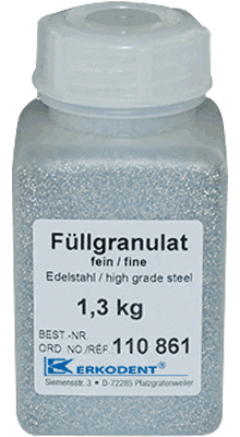 Erkodent Filling granules sølvkuler 1,3 kg Fine