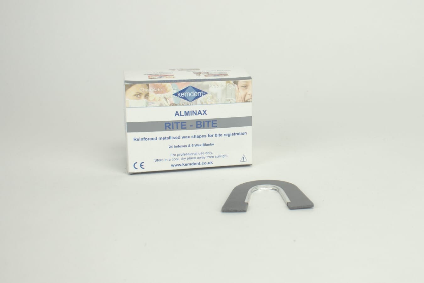 Alminax Wax RiteBite grå uformet 30stk DENTALSPAR AS