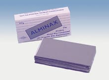 Alminax Wax grå 142 x 73 x 2.6 mm 250 gr