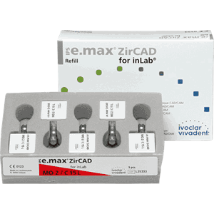 IPS e.max ZirCAD CEREC/InLab 5 stk C15L MO 1