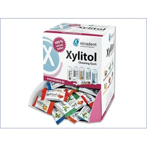 Miradent Xylitol tyggegummi i dispenser 2 x 200 stk