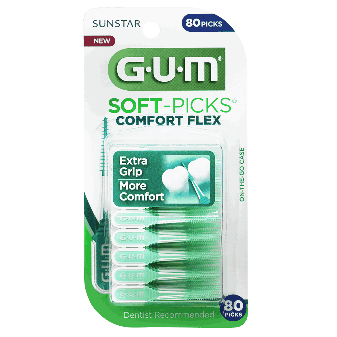 GUM Soft Picks Comfort Flex 80 stk Regular DENTALSPAR AS