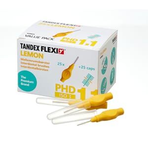 Flexi interdentalbørste 25 stk Fin Gul PHD 1,1 ISO 3